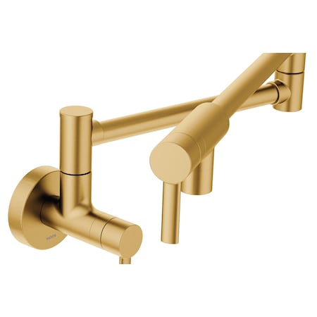 One-Handle Kitchen Faucet Brushed Gold